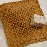 Diagonal Knit Dishcloth