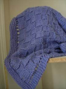 Easy Basket-Weave Baby Blanket