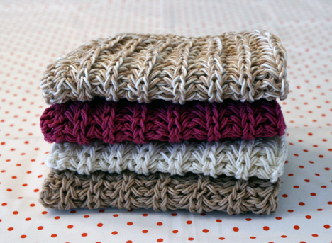 Free Knit Dishcloth Patterns -Designs by Emily