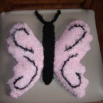 Knitted Butterfly Toy or Pillow