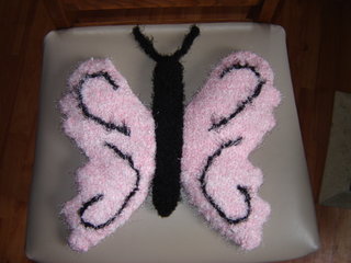 Knitted Butterfly Toy or Pillow