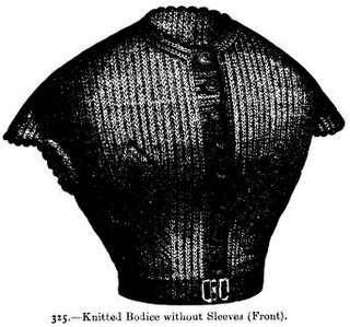 Knitted Bodice without Sleeves, 1870