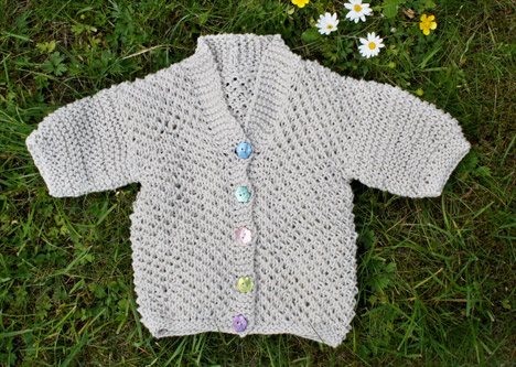 Easy Baby Cardigan | Knitting Pure and Simple