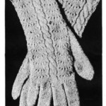 Ladies' Knitted Gloves with Fancy Backs
