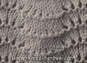 Fan Stitch Knitting Pattern