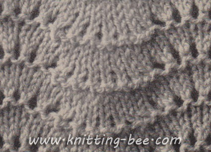 Fan Stitch Knitting Pattern for free