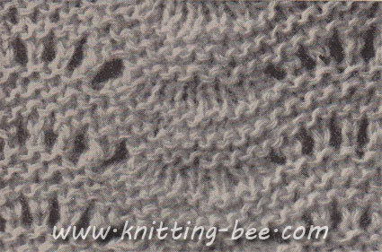 free knitting pattern scallop stitch