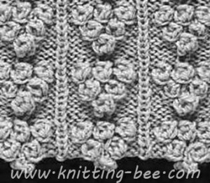 Grape Bobble Stitches Knitting Pattern