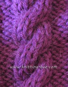 Simple Rope Cable Knitting Pattern