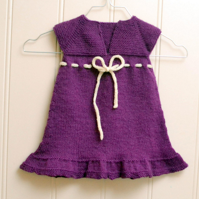 baby dress knitting pattern