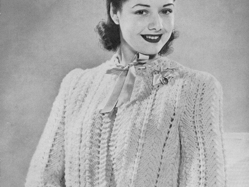 Bed Jacket – Vintage Knit