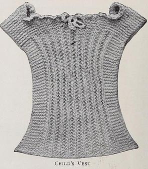 knit child's vest pattern