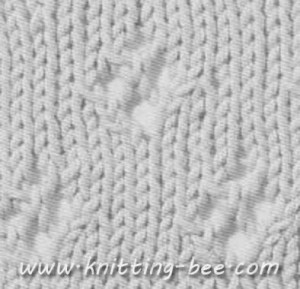 Diamond Eyelet Stitch Pattern