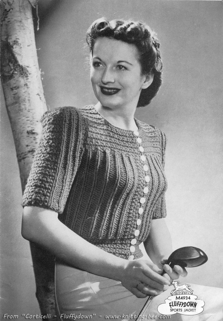 free vintage cardigan knit pattern