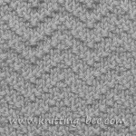 Chevron Seed Stitch Knitting Pattern