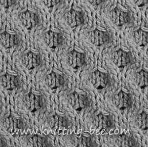 Honeycomb Knitting Stitch Pattern