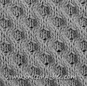 honeycomb aran stitch