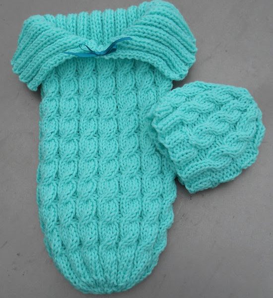 Cozy in Cables Sleep Sack