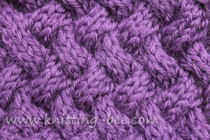 Diagonal Basketweave Cable Stitch – Medium