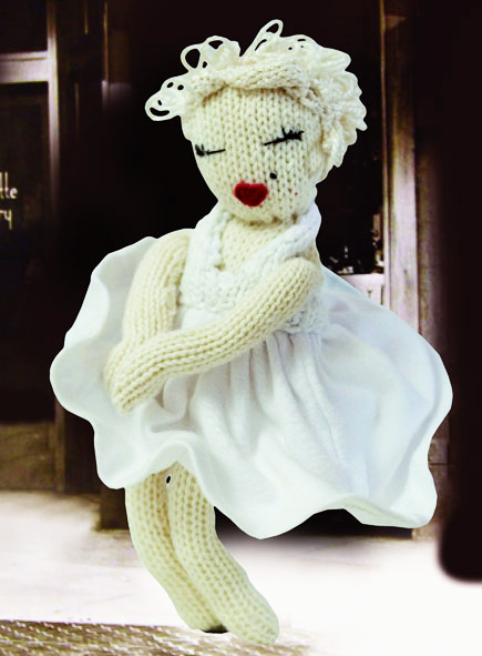 knitting pattern marilyn Monroe doll free