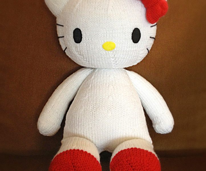 Hello Kitty Knitted Plush Toy