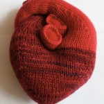 knitted heart pattern