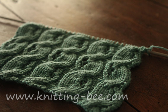 free Eyelet Cable Knitting Stitch