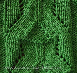 Eyelet Pyramid Knit Stitch