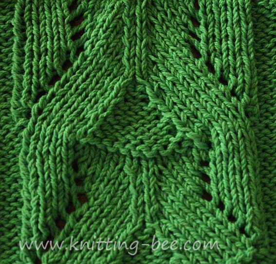 Eyelet Pyramid Knit stitch