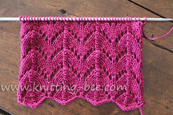 horseshoe-lace-knitting-stitch-1 ⋆ Knitting Bee