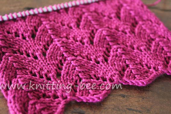 horseshoe-lace-knitting-stitch-2 ⋆ Knitting Bee