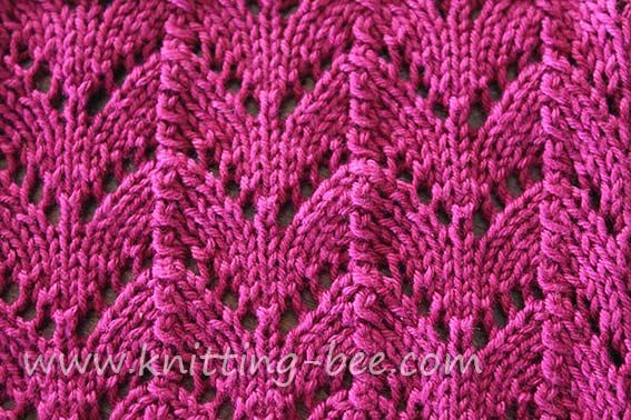 Free Horseshoe Lace Knitting Stitch pattern