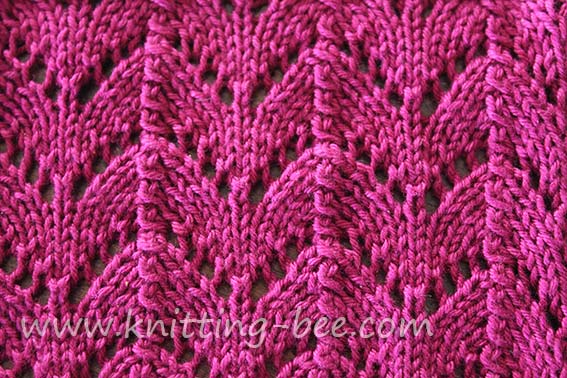 Horseshoe Lace Knitting Stitch