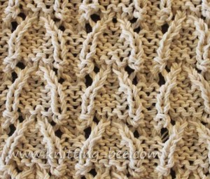 Vaulted Arched Lace Knitting Stitch