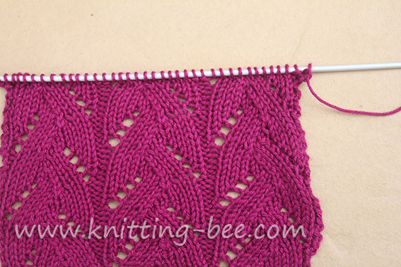 Braided Lace Stitch Pattern ⋆ Knitting Bee