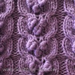 Bobbled Cable Knitting Stitch