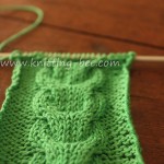 Free link cable knitting stitch pattern