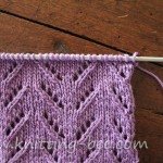 Simple Chevron Lace Knit Stitch