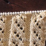 Free Oblique Openwork Rib Stitch knitting pattern