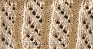 Oblique Openwork Rib Stitch