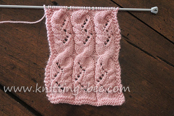 Cabled Lace Knit Stitch Pattern