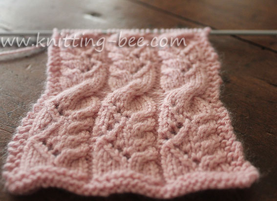 Cabled Lace Knit Stitch Pattern