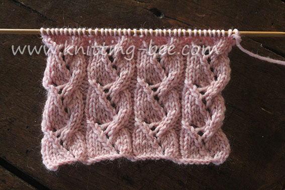 Free Lacy Plait Knitting Stitch