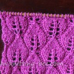 Leaves of Lace free knitting stitch pattern