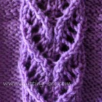 Heart Vine Lace Panel Stitch