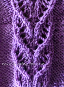 Heart Vine Lace Panel Stitch