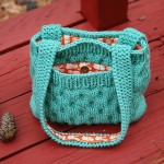 knitted handbag honeycomb