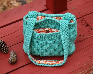 knitted handbag honeycomb