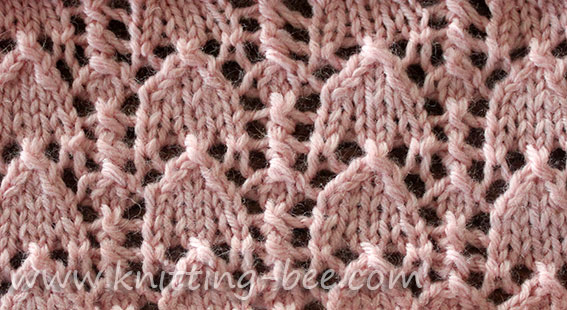 Snowdrop Lace Stitch Knitting Pattern