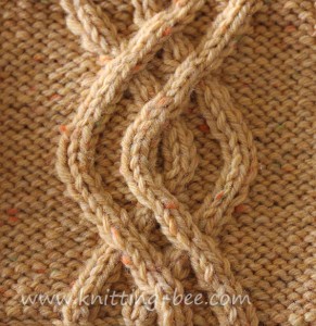 Double Super Imposed Cable Knitting Pattern